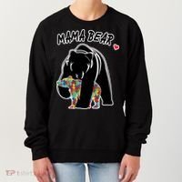 Autism Awareness Moma Bear Women's Sweatshirt thumb 0