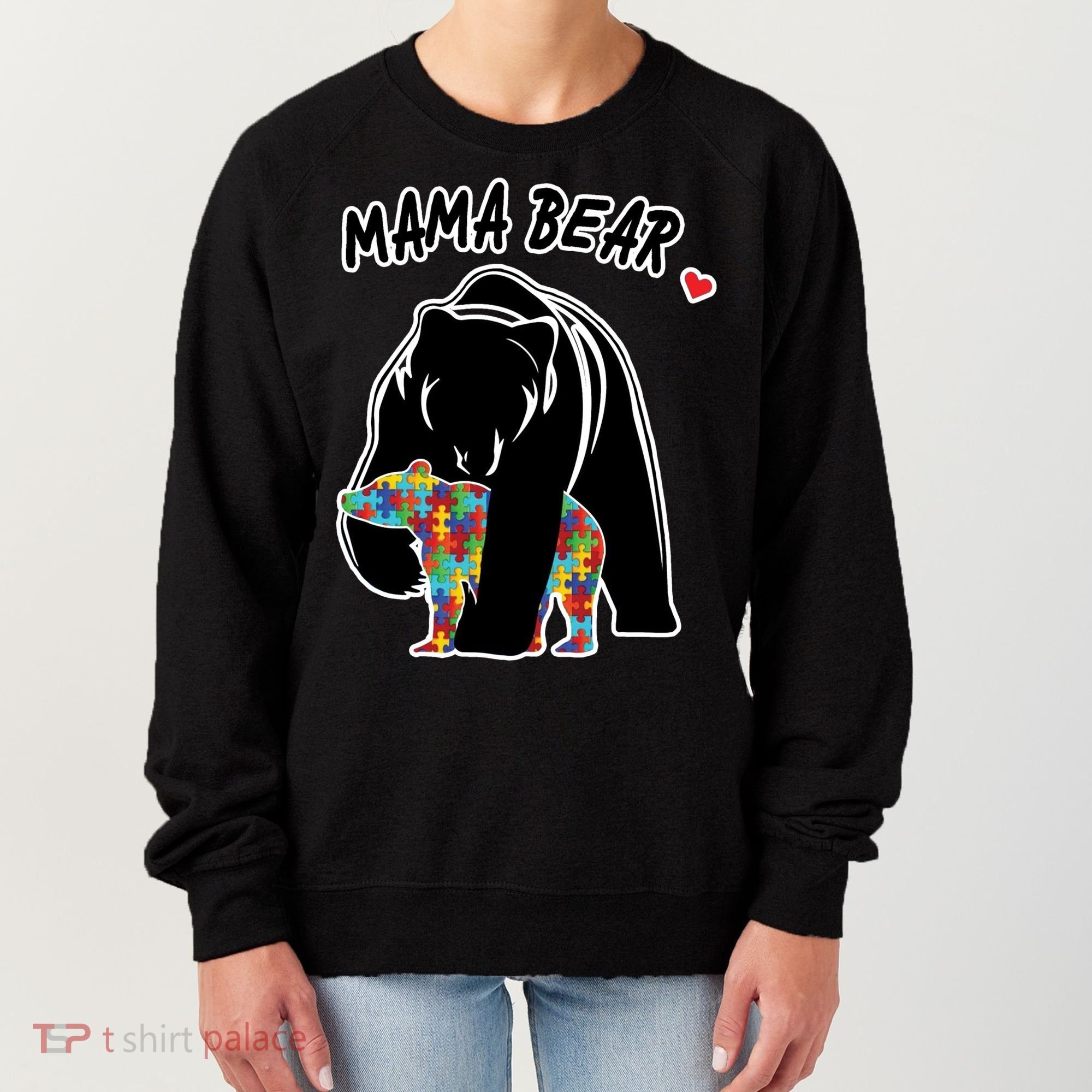 Autism Awareness Moma Bear Women's Sweatshirt