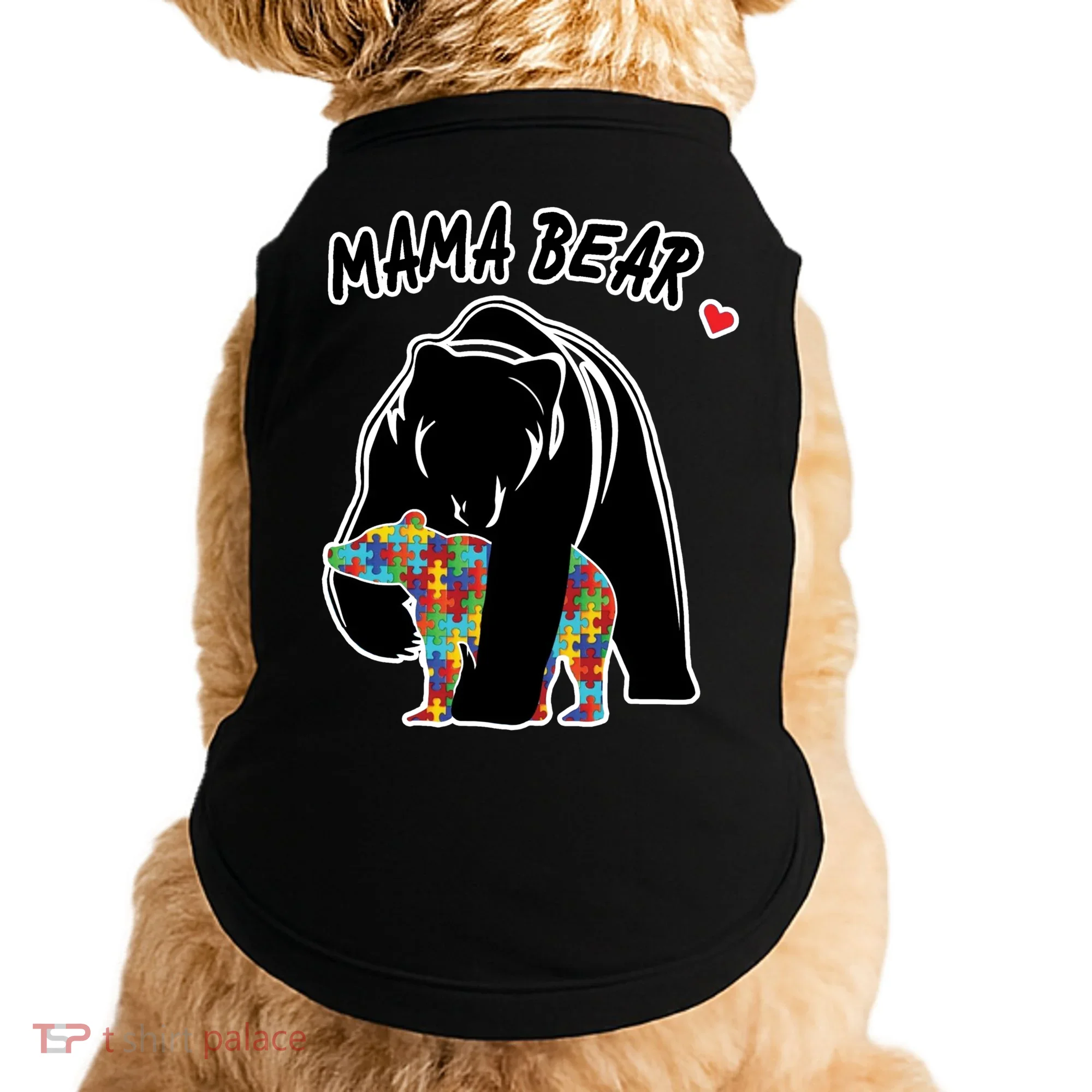 Autism Awareness Moma Bear Doggie Tank