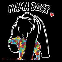 Autism Awareness Moma Bear Doggie Tank thumb 4