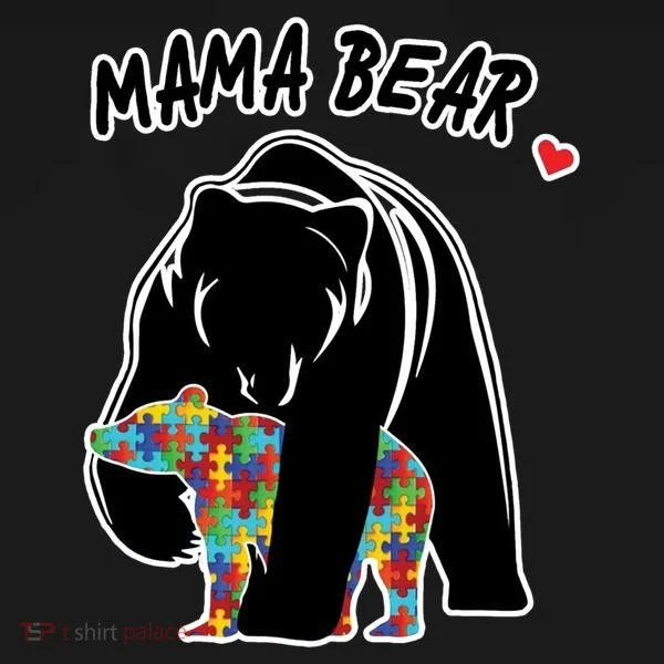Autism Awareness Moma Bear Doggie Tank