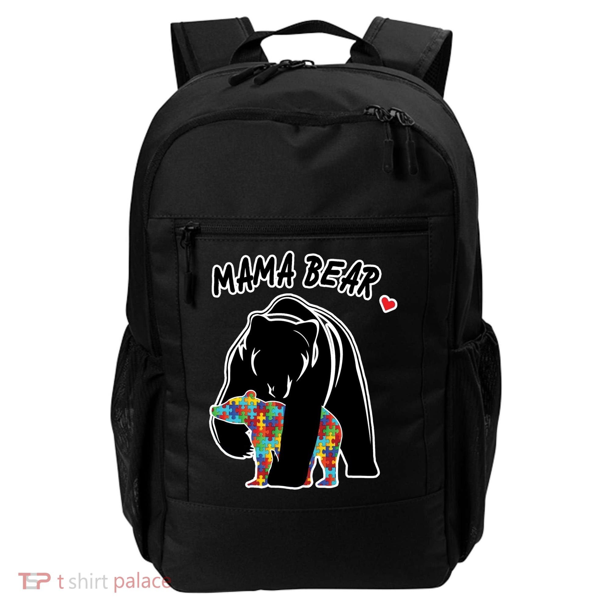 Autism Awareness Moma Bear Backpack