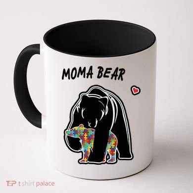 Autism Awareness Moma Bear Coffee Mug