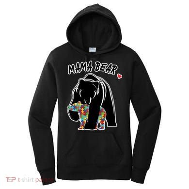 Autism Awareness Moma Bear Women's Hoodie