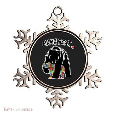 Autism Awareness Moma Bear Ornament