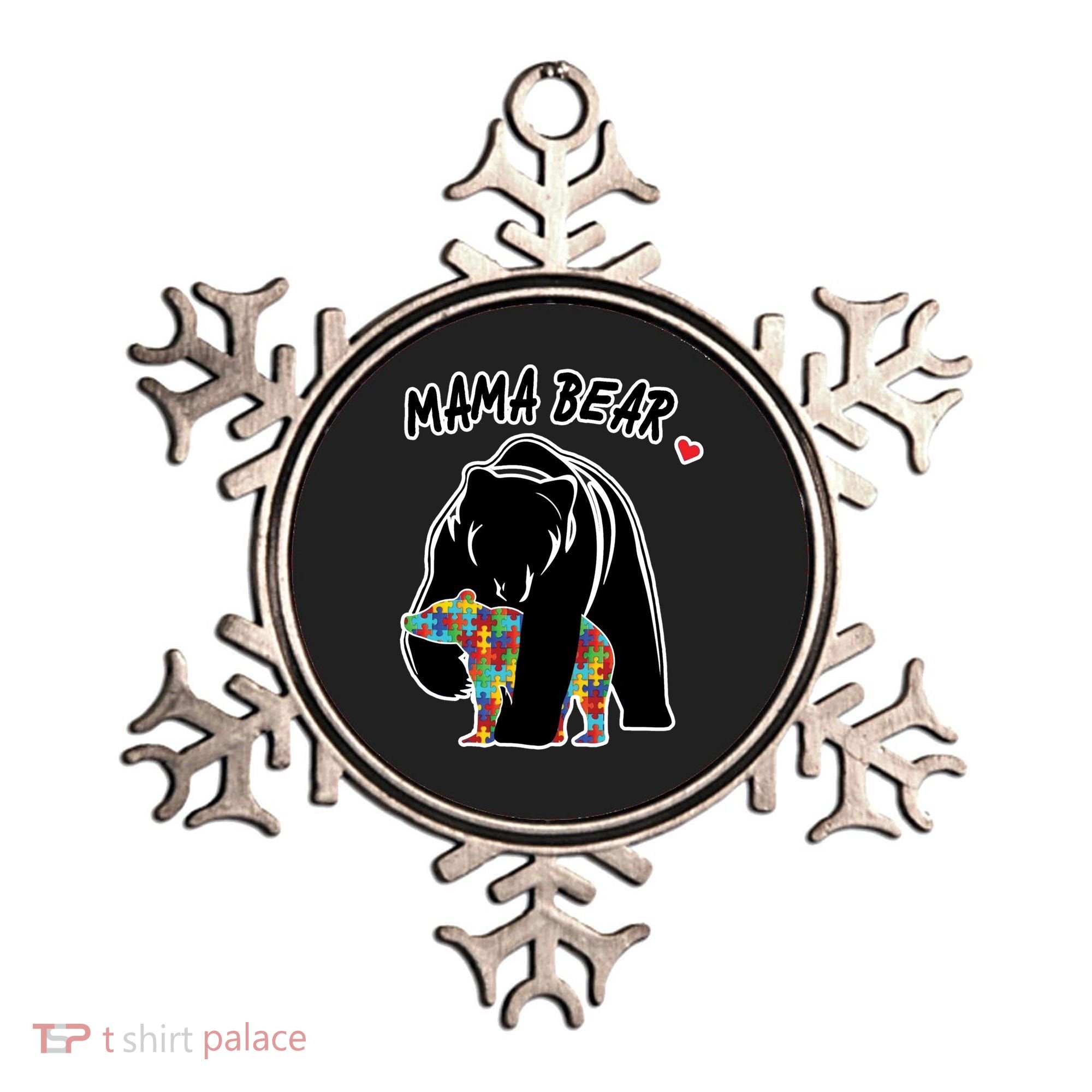 Autism Awareness Moma Bear Ornament