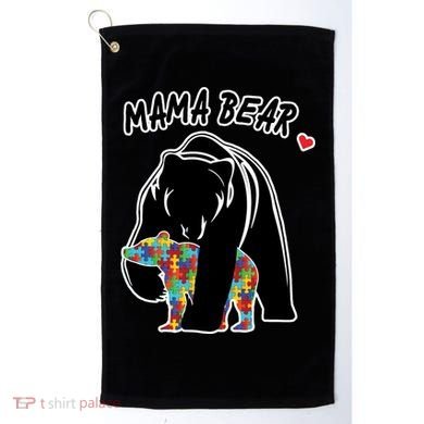 Autism Awareness Moma Bear Golf Towel