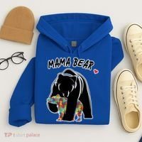 Autism Awareness Moma Bear Hoodie thumb 4