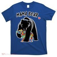 Autism Awareness Moma Bear T-Shirt thumb 0