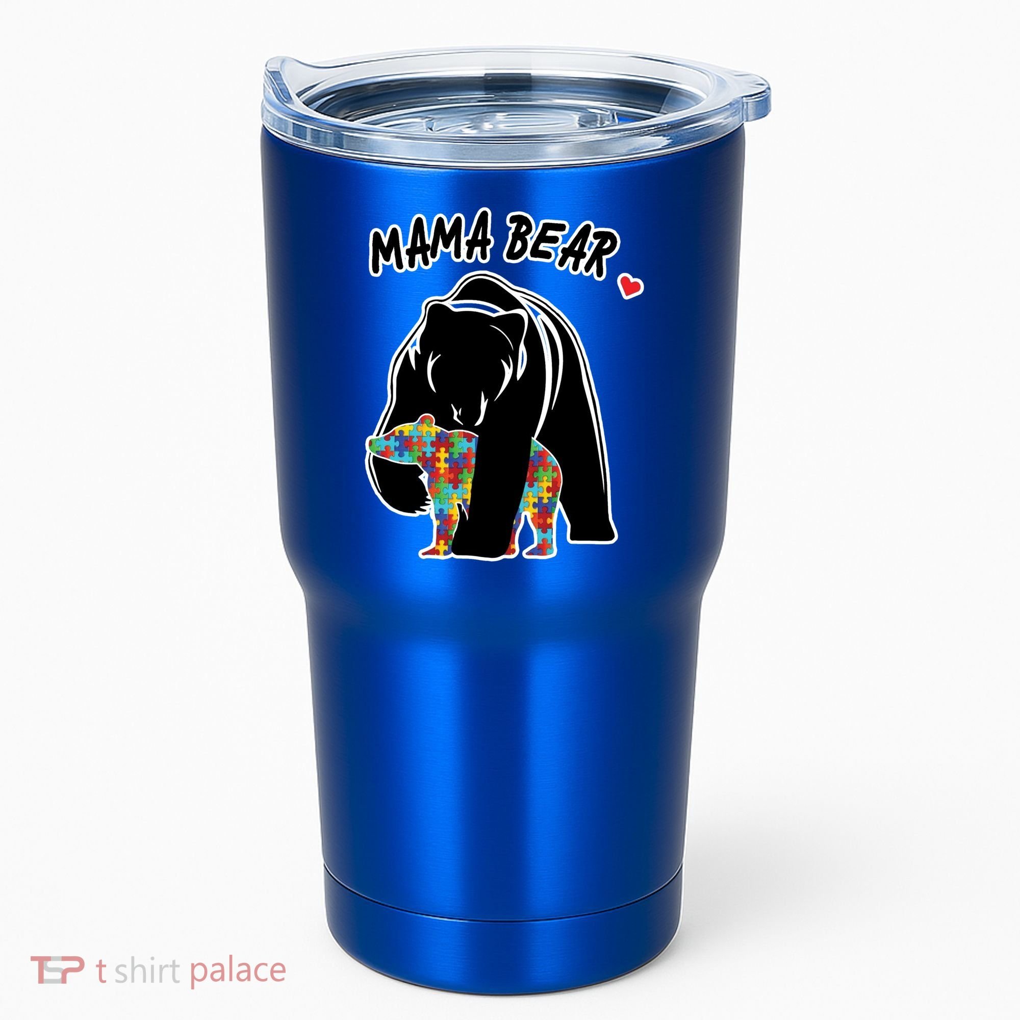 Autism Awareness Moma Bear Tumbler