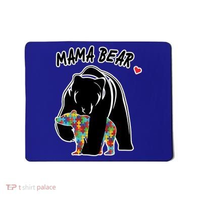 Autism Awareness Moma Bear Mousepad