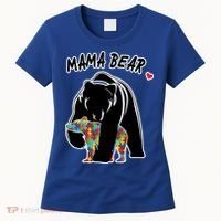 Autism Awareness Moma Bear Women's T-Shirt thumb 0
