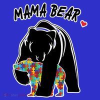 Autism Awareness Moma Bear Kids Hoodie thumb 5