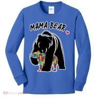 Autism Awareness Moma Bear Kids Long Sleeve Shirt thumb 0