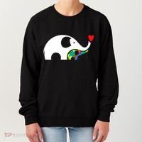 Autism Awareness Mother Baby Elephant  Women's Sweatshirt thumb 0