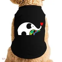 Autism Awareness Mother Baby Elephant  Doggie Tank thumb 0