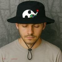 Autism Awareness Mother Baby Elephant  Bucket Hat thumb 2