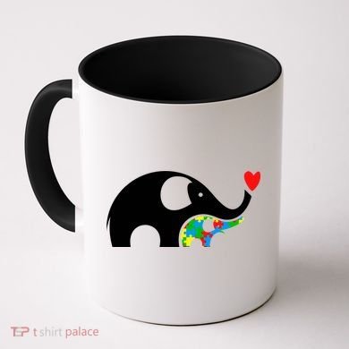 Autism Awareness Mother Baby Elephant  Coffee Mug