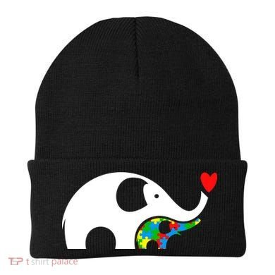 Autism Awareness Mother Baby Elephant  Beanie