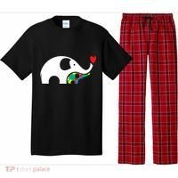 Autism Awareness Mother Baby Elephant  Pajama Set thumb 0