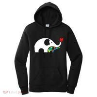 Autism Awareness Mother Baby Elephant  Women's Hoodie thumb 0