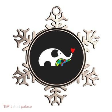 Autism Awareness Mother Baby Elephant  Ornament