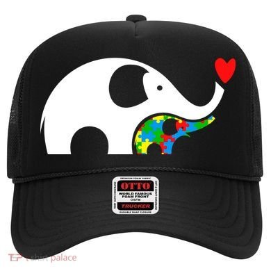 Autism Awareness Mother Baby Elephant  Hat