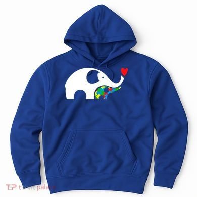 Autism Awareness Mother Baby Elephant  Hoodie