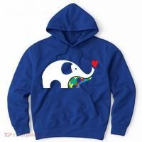 Autism Awareness Mother Baby Elephant  Hoodie thumb 0