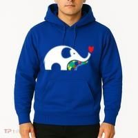 Autism Awareness Mother Baby Elephant  Hoodie thumb 2