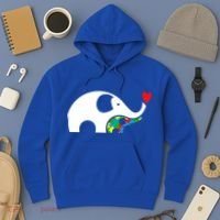 Autism Awareness Mother Baby Elephant  Hoodie thumb 3