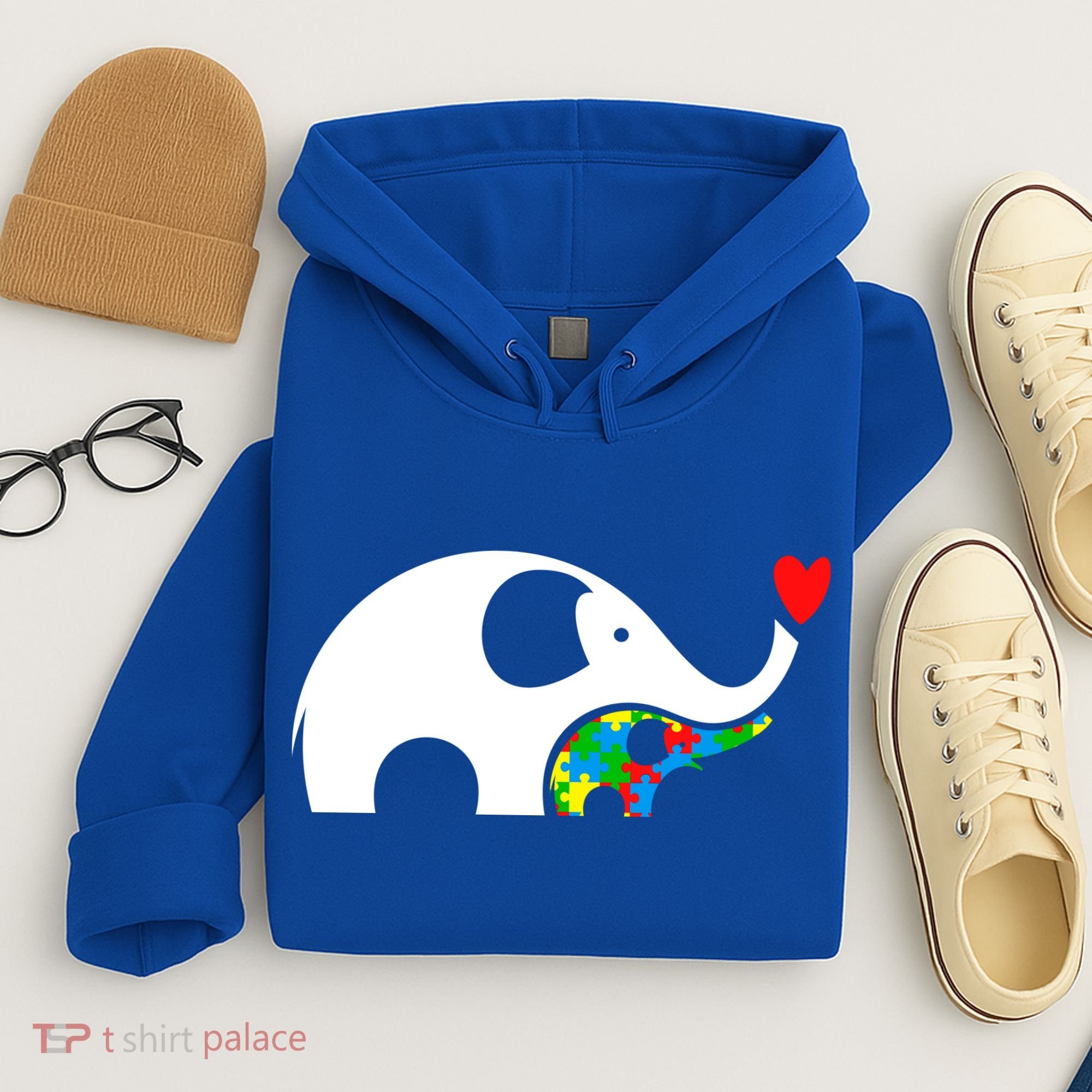 Autism Awareness Mother Baby Elephant  Hoodie