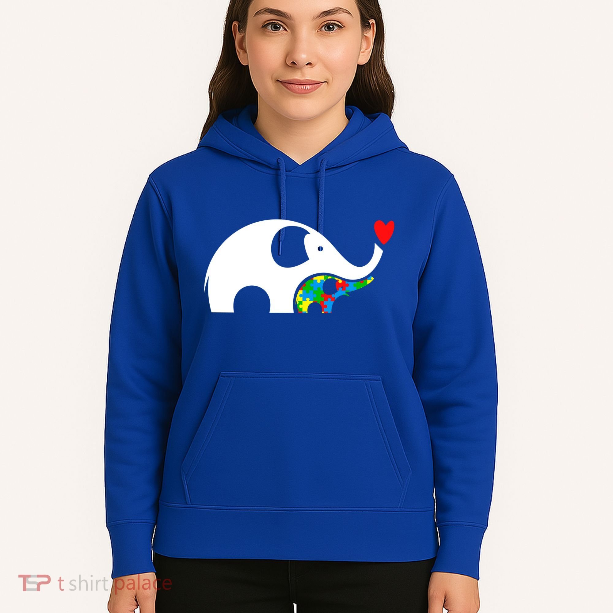 Autism Awareness Mother Baby Elephant  Hoodie