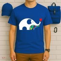 Autism Awareness Mother Baby Elephant  T-Shirt thumb 6