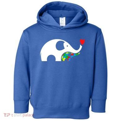 Autism Awareness Mother Baby Elephant  Toddler Hoodie