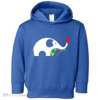 Autism Awareness Mother Baby Elephant  Toddler Hoodie thumb 0