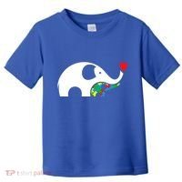 Autism Awareness Mother Baby Elephant  Toddler T-Shirt thumb 0