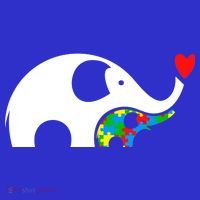 Autism Awareness Mother Baby Elephant  Toddler T-Shirt thumb 4