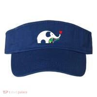 Autism Awareness Mother Baby Elephant  Visor thumb 0