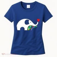 Autism Awareness Mother Baby Elephant  Women's T-Shirt thumb 0
