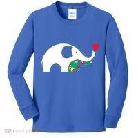 Autism Awareness Mother Baby Elephant  Kids Long Sleeve Shirt thumb 0