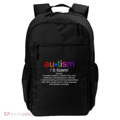 Autism Awareness Noun Definition Backpack