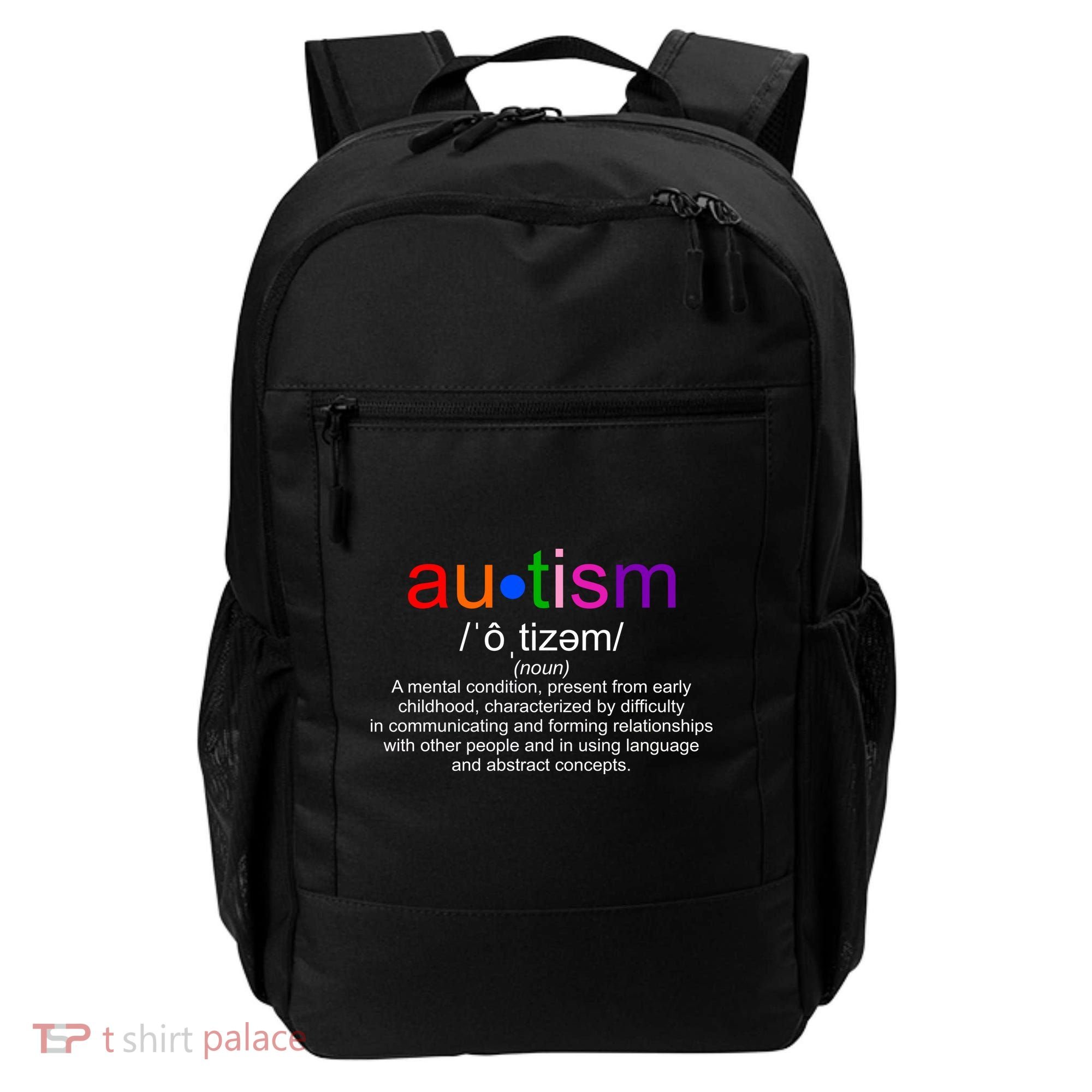 Autism Awareness Noun Definition Backpack