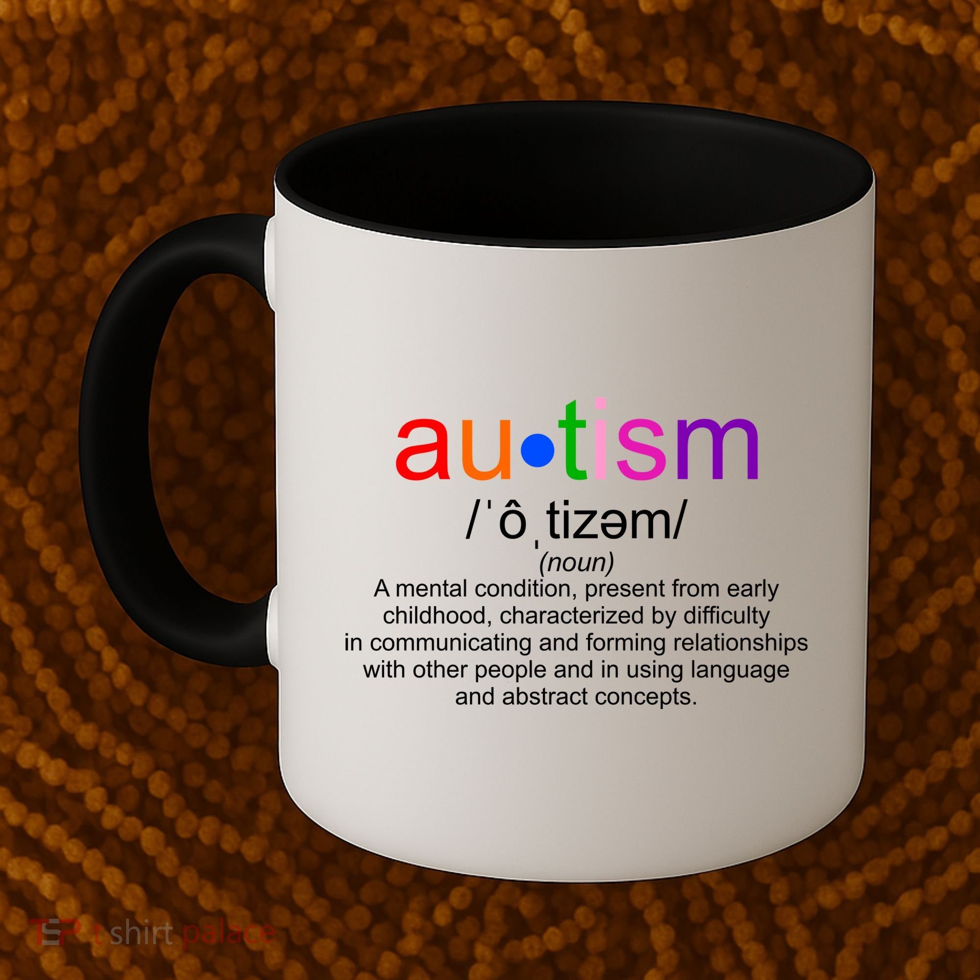 Autism Awareness Noun Definition Coffee Mug