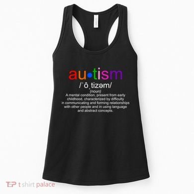 Autism Awareness Noun Definition Women's Tank Top