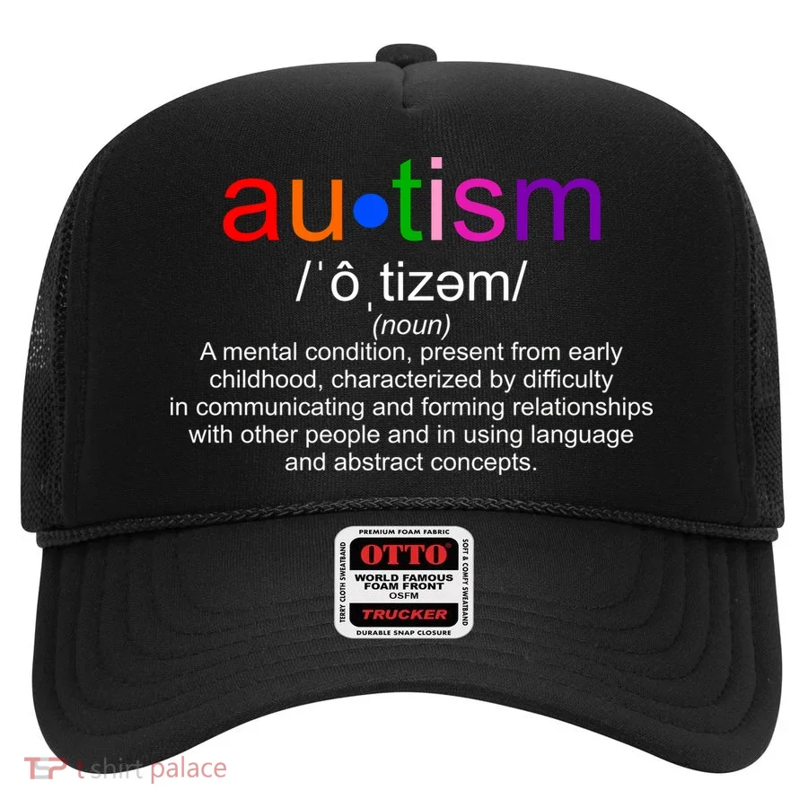 Autism Awareness Noun Definition Hat
