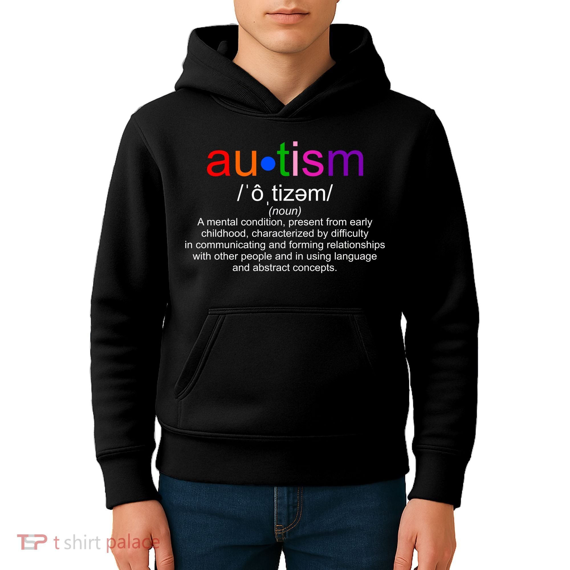 Autism Awareness Noun Definition Kids Hoodie