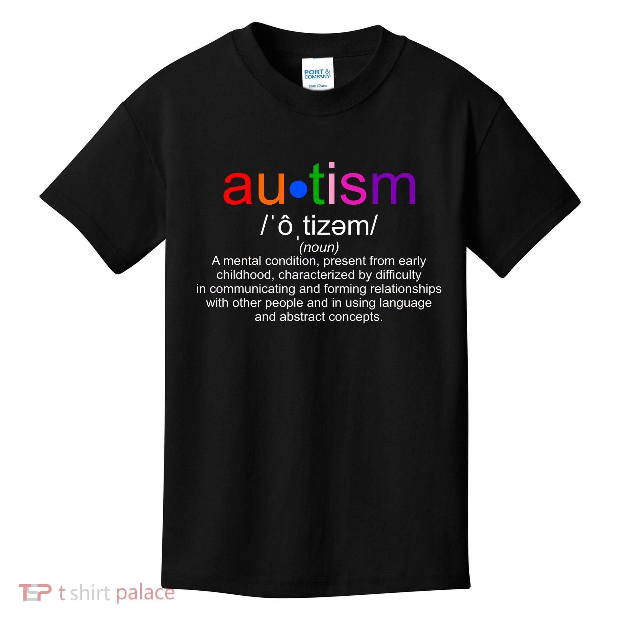 Autism Awareness Noun Definition Kids T-Shirt