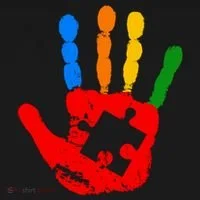 Autism Awareness Painted Hand Puzzle Piece Bucket Hat thumb 4