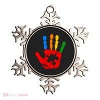 Autism Awareness Painted Hand Puzzle Piece Ornament thumb 0